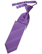 Cardi Wisteria Striped Satin Kids Necktie