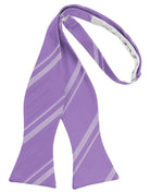 Cardi Self Tie Wisteria Striped Satin Bow Tie