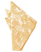 Cardi Apricot Tapestry Pocket Square