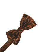 Cardi Pre-Tied Cognac Tapestry Kids Bow Tie