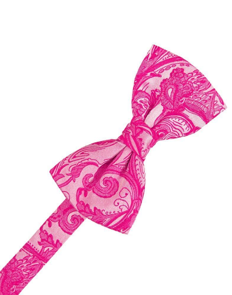 Cardi Pre-Tied Fuchsia Tapestry Bow Tie