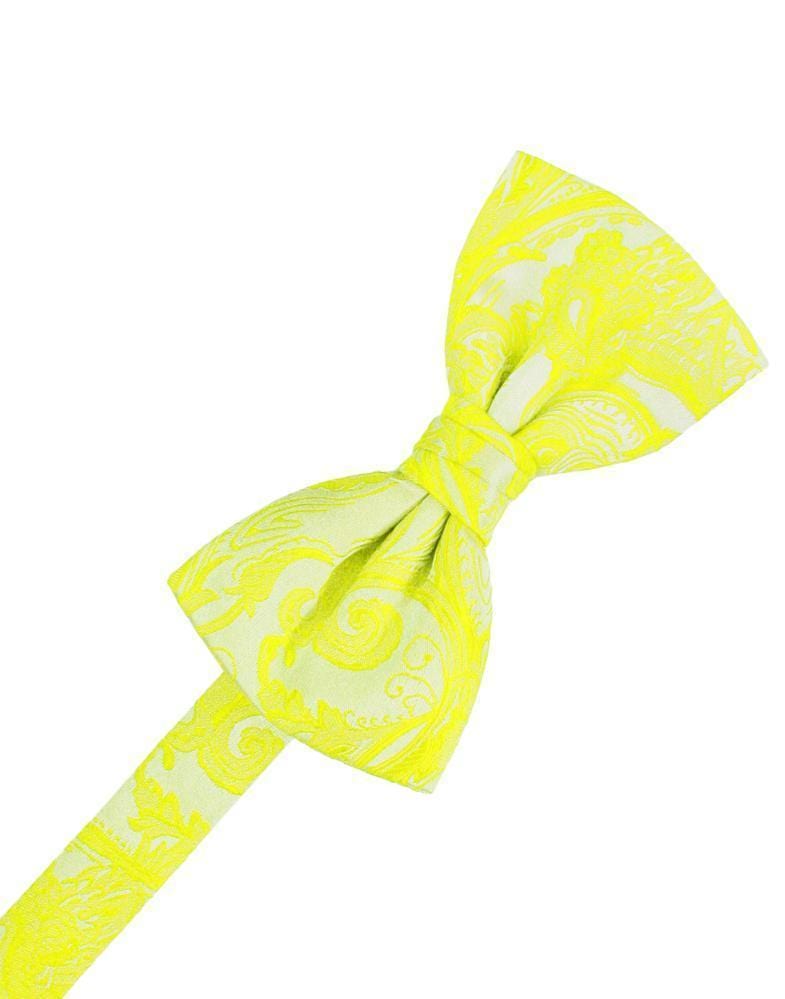 Cardi Pre-Tied Lemon Tapestry Kids Bow Tie