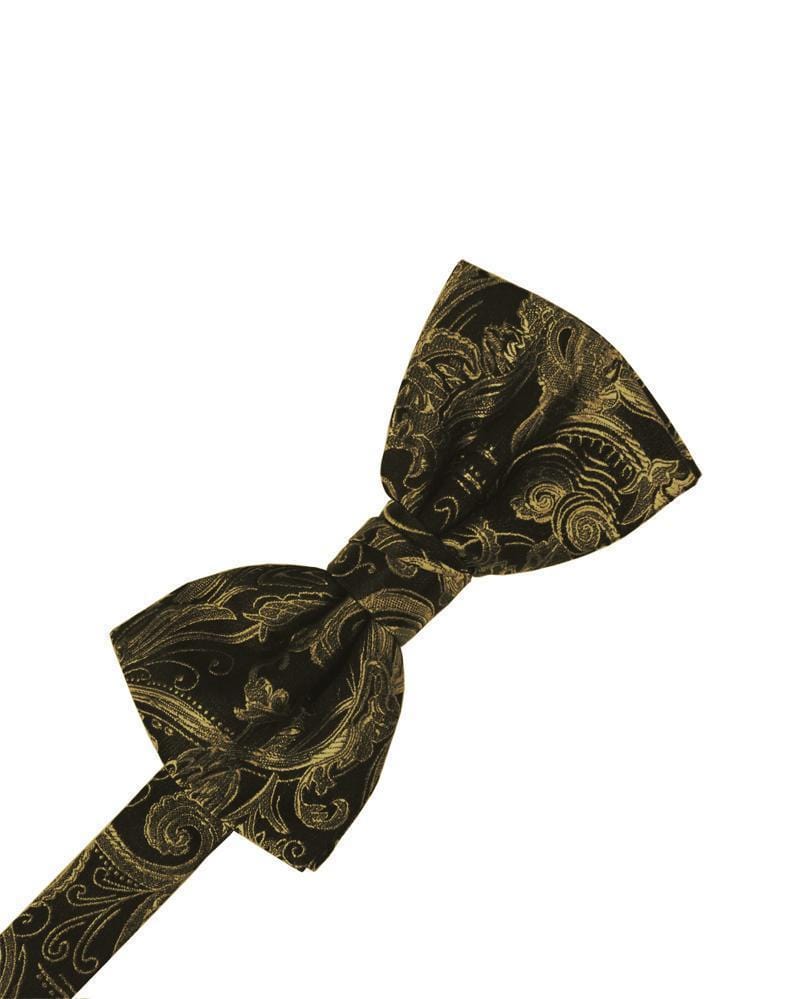 Cardi Pre-Tied New Gold Tapestry Kids Bow Tie