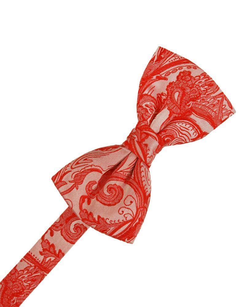 Cardi Pre-Tied Persimmon Tapestry Kids Bow Tie