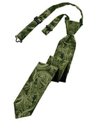 Classic Collection Sage Tapestry Skinny Windsor Tie