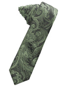 Classic Collection Sage Tapestry Skinny Necktie