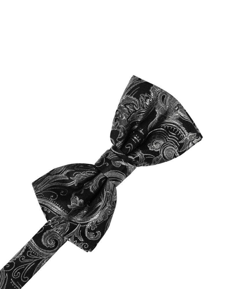 Cardi Pre-Tied Silver Tapestry Kids Bow Tie