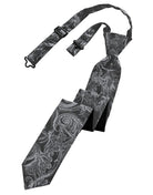 Classic Collection Silver Tapestry Skinny Windsor Tie