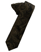 Classic Collection Truffle Tapestry Skinny Necktie