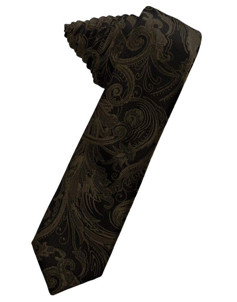 Classic Collection Truffle Tapestry Skinny Necktie