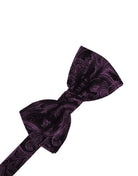 Cardi Pre-Tied Wine Tapestry Bow Tie