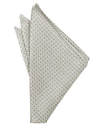 Cardi Platinum Venetian Pocket Square