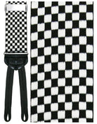 Cardi "Bergamo" Black Checkered Suspenders