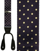 Cardi "Manhattan" Black & Khaki Dots Suspenders