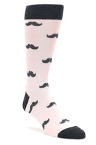 Bold Socks Petal Grey Bold Mustache Socks