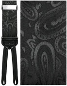 Cardi "Calabria" Black Paisley Suspenders