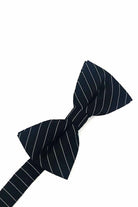 Cardi Pre-Tied Black Newton Stripe Bow Tie