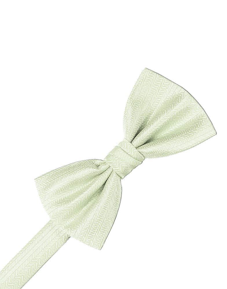 Cardi Pistachio Herringbone Bow Tie