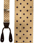 Cardi "Manhattan" Khaki & Navy Dots Suspenders