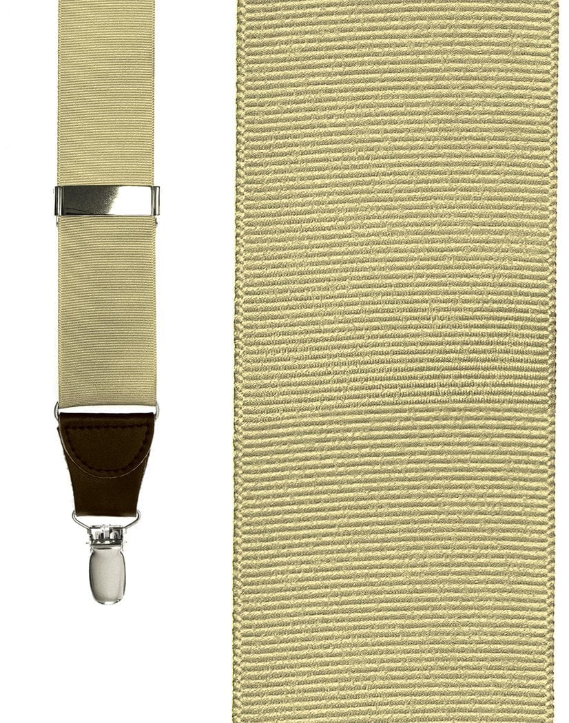 Cardi "Khaki Grosgraine Ribbon" Suspenders