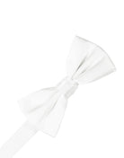 Cristoforo Cardi Pre-Tied White Noble Silk Bow Tie